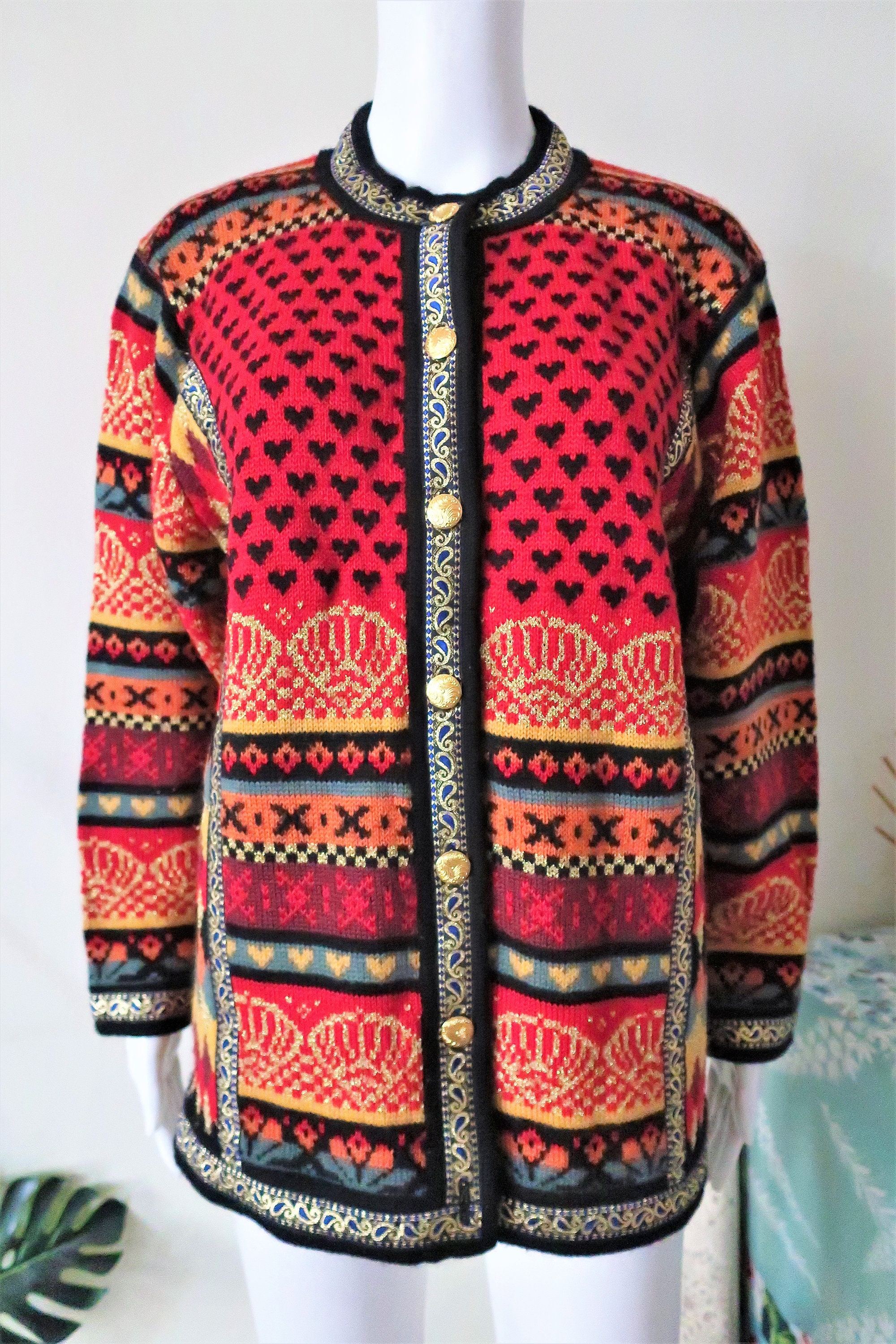 Vintage Vrikke Irene Haugland Zahl Design Norwegian Folklore Wool 