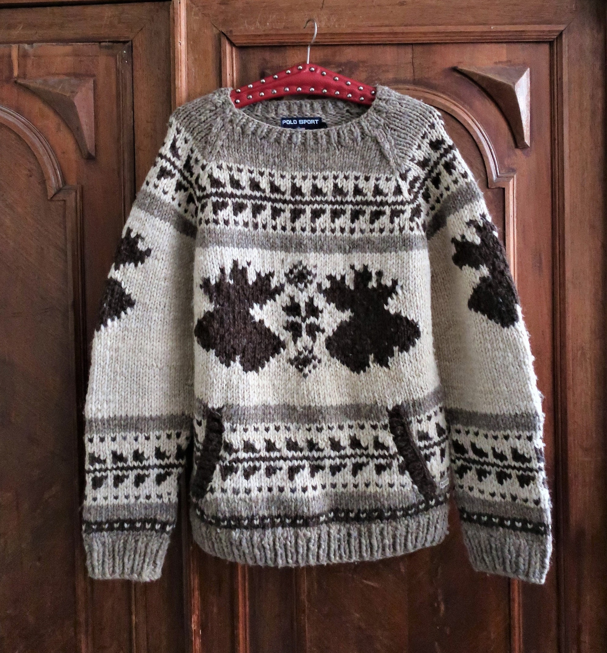 Vintage Ralph Lauren Handmade Chunky Wool Knit Sweater Vintage Ralph Lauren Handmade Chunky Wool Knit Sweater