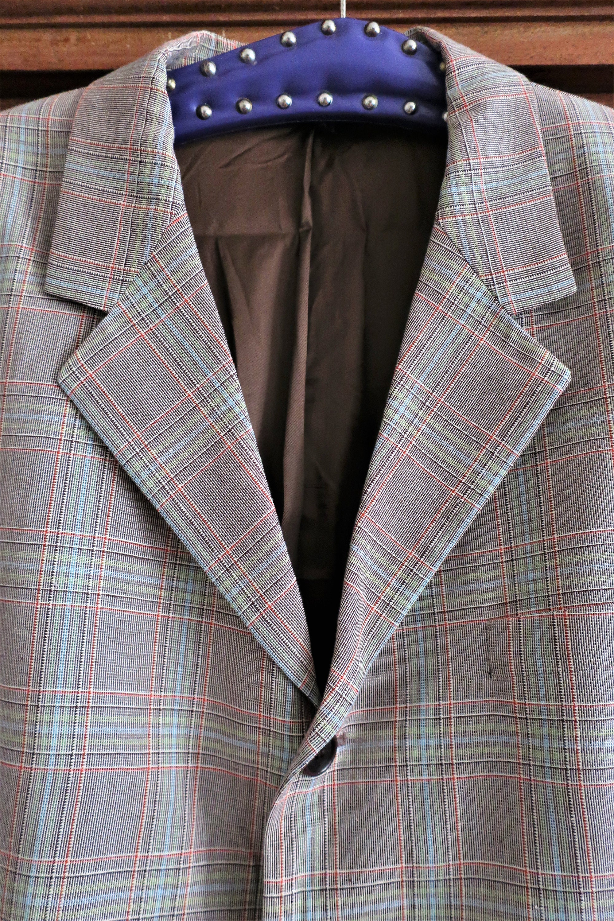 Vintage DKNY Linen Cotton Micro Check Jacket Blazer Y2K 1990s 90s 