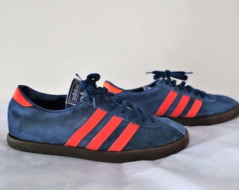 Rare Vintage Dublin Adidas City Series Blue Suede Sneakers Shoes