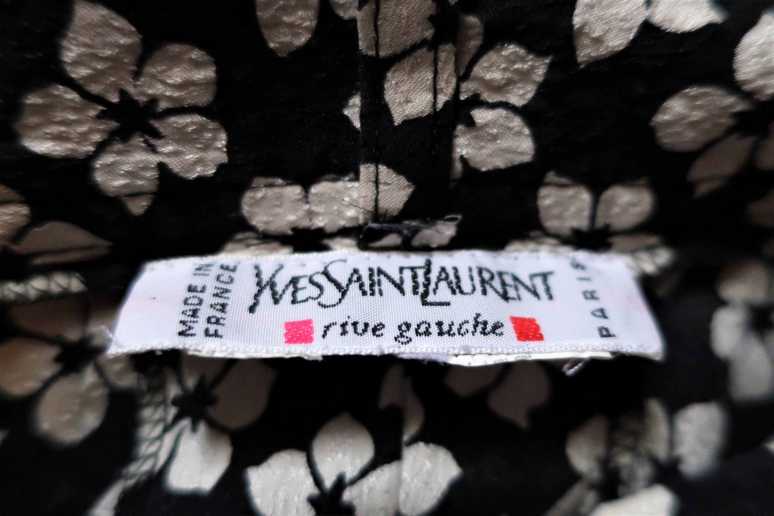 Vintage Yves Saint Laurent Rive Gauche Silk Trousers 3/4