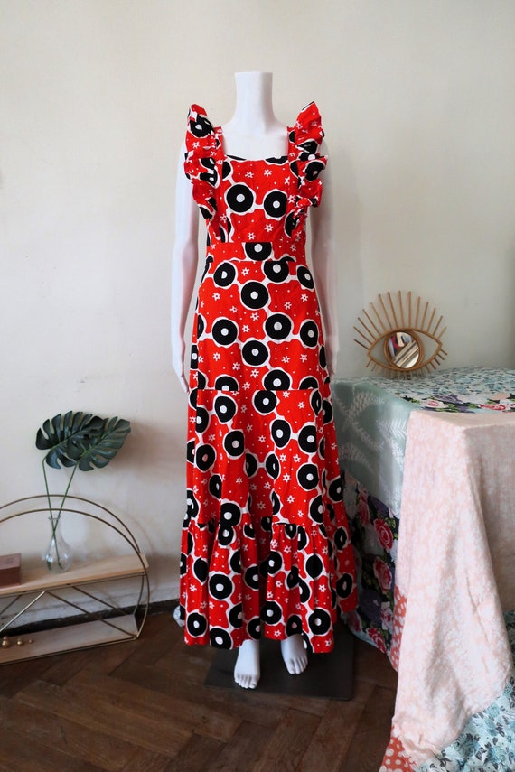 chinese dress ladies Paris Georgia - Women's Apron Maxi Dress - Purple - Synthetic main image 1