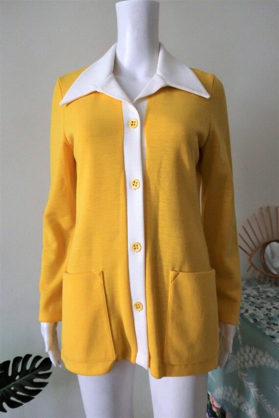 Swedish Vintage Yellow Jersey Blazer 