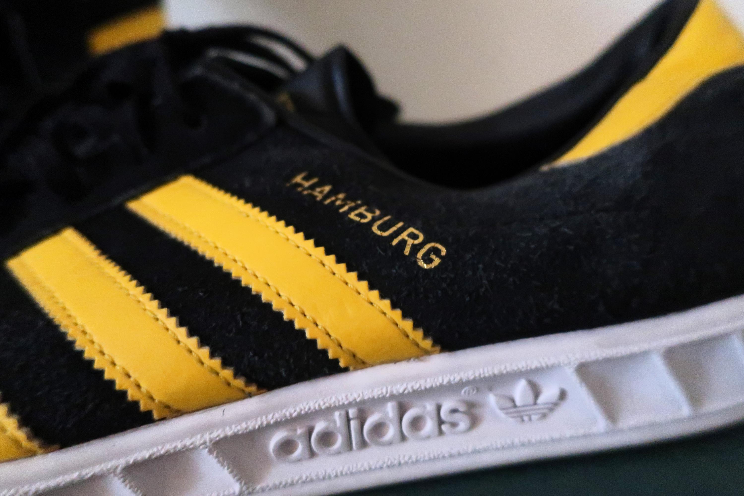 Adidas Yellow Black Suede Low Top Lace Up Hamburg Athletic Sneaker Shoes Size 10 il_fullxfull.6362913104_fkso.jpg main image 4