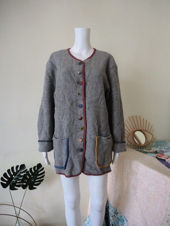 Vintage grey Geiger Tyrol Austrian folklore tracht
