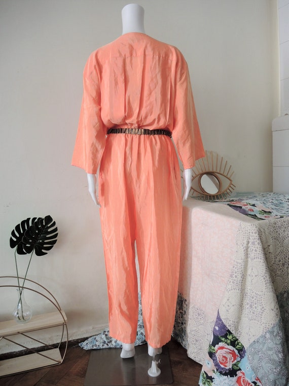 Vintage Betty Barclay oversized salmon apricot bo… - image 8