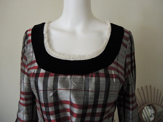 Vintage Kati at Laura Phillips belted maxi tartan… - image 3