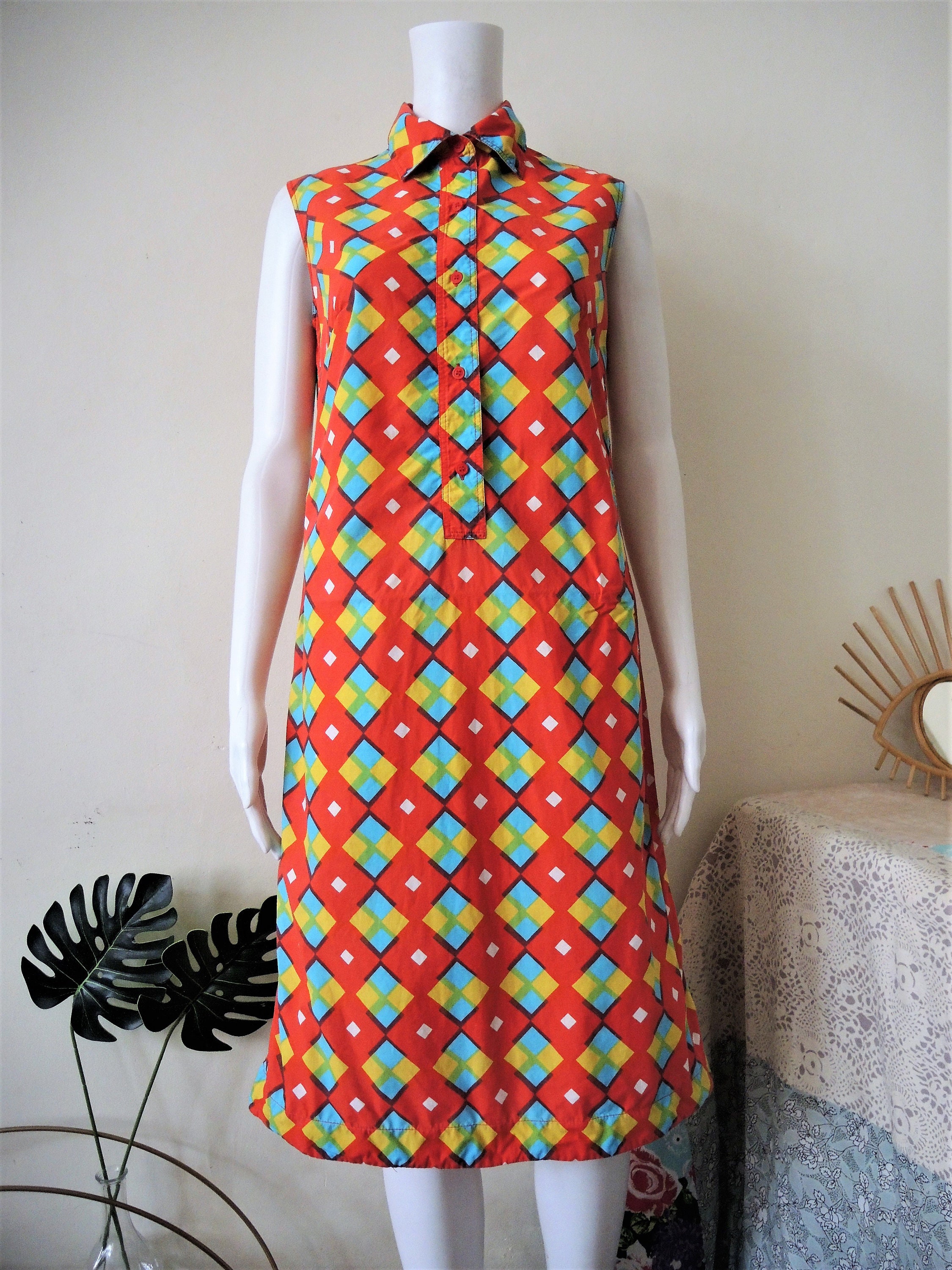 marimekko ARETTA PUNTO 128 ドレス M MARIMEKKO Knit Dresss A-line Aretta Tasaraita Black & White