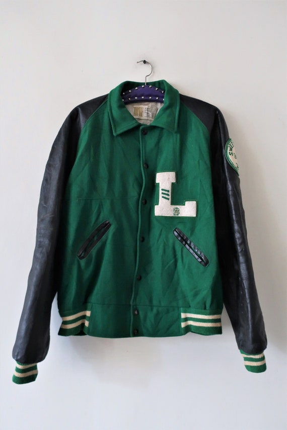 Vintage Howe Athletic Apparel Naugalite varsity Le