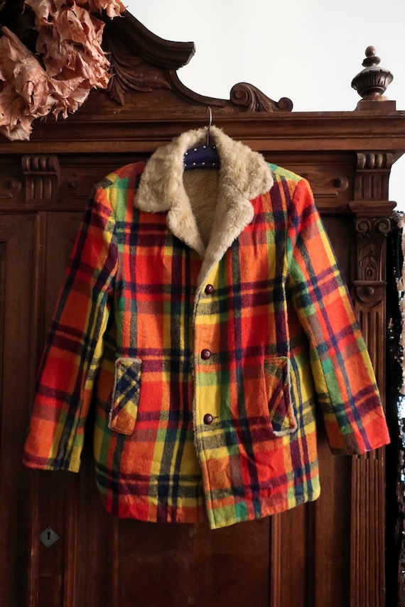 Vintage Alpine by Jedsons Lumberjack Jacket With Warm Sherpa