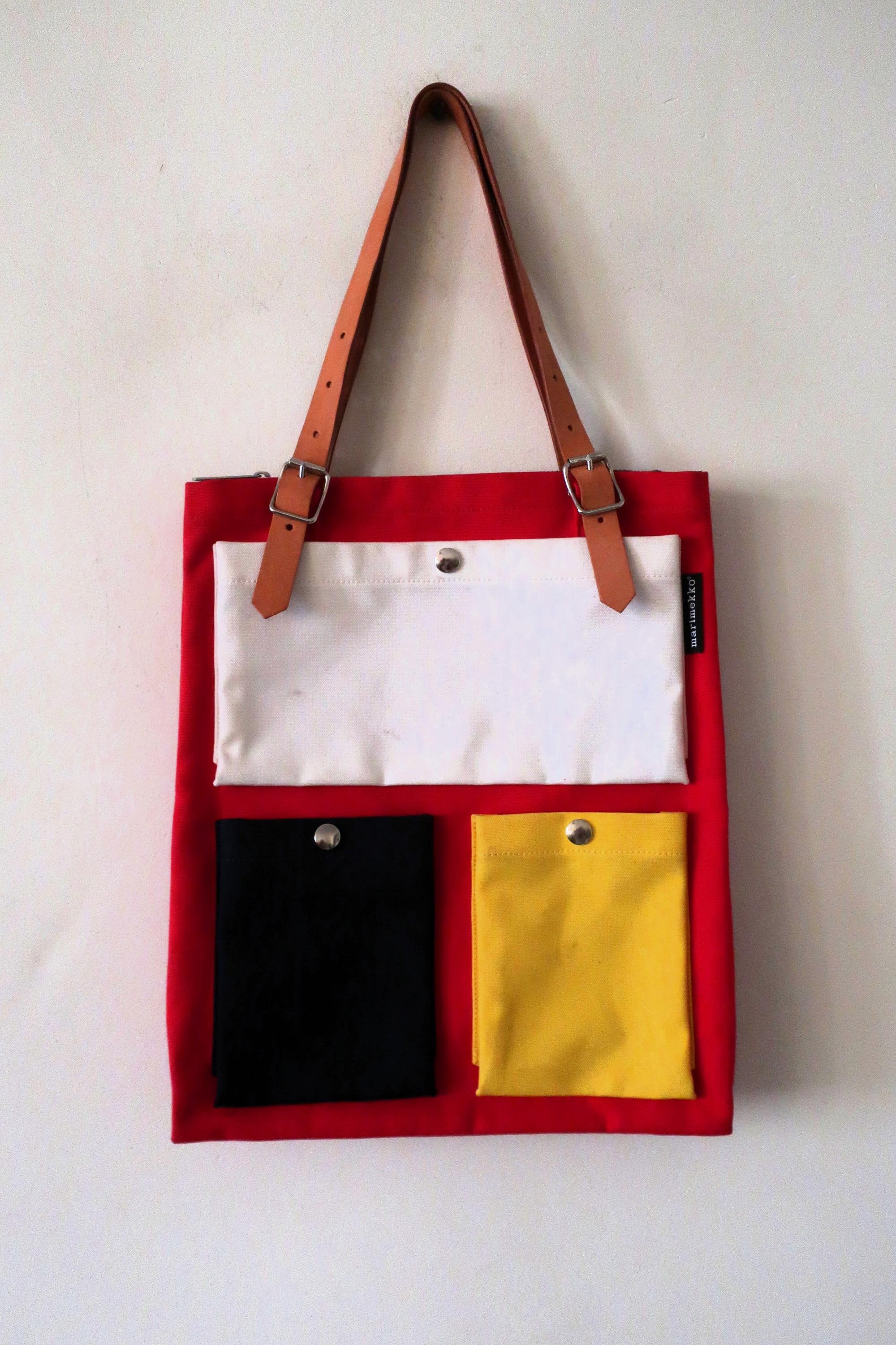 【美品】marimekko TOIMI キャンバス トートバッグ Vintage Marimekko Finland Toimi Tote Shoulder Bag Cotton