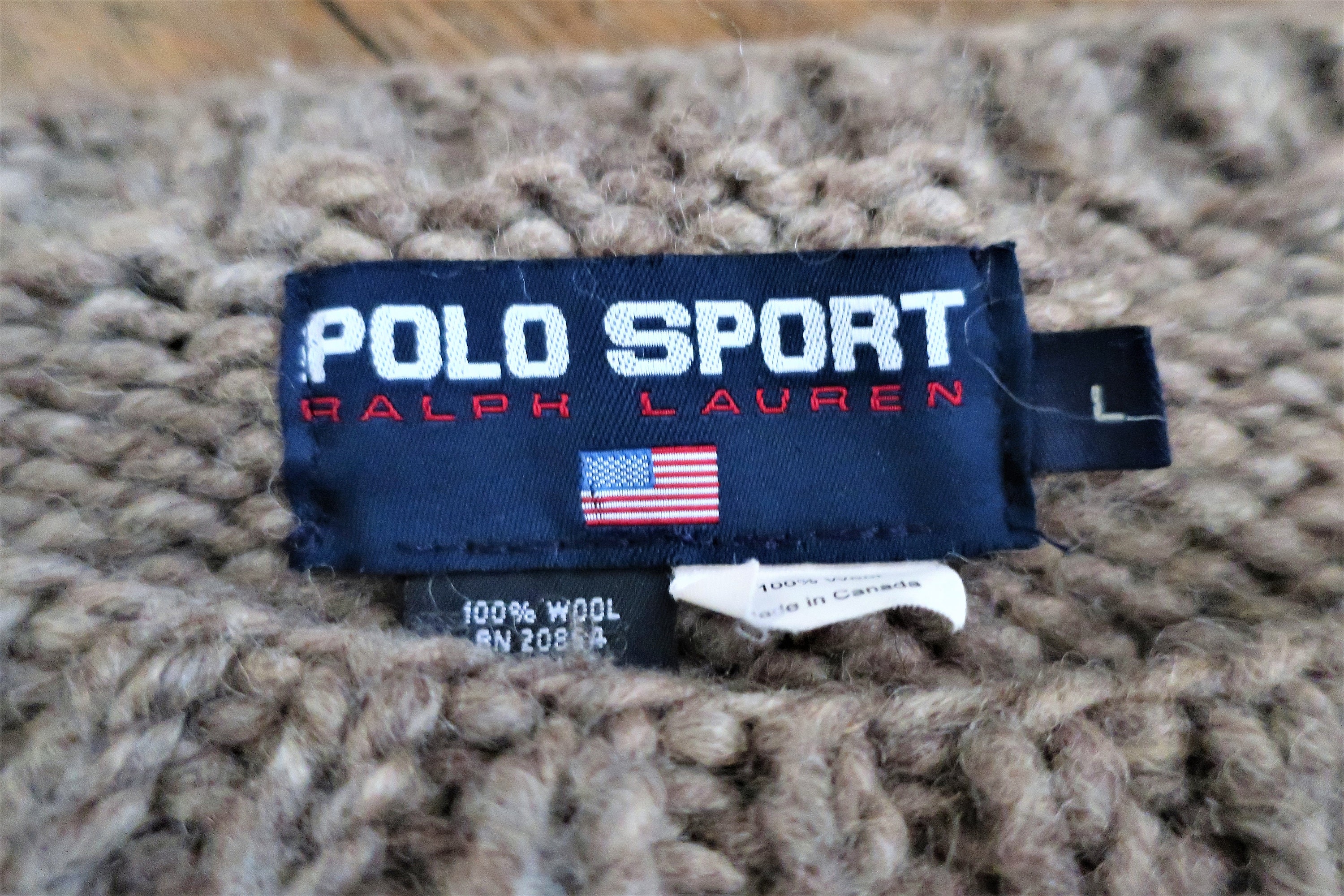 Vintage Ralph Lauren Handmade Chunky Wool Knit Sweater Vintage Ralph Lauren Handmade Chunky Wool Knit Sweater