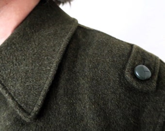 Austrian Vintage Pischl Loden Wool Jacket Short Coat With