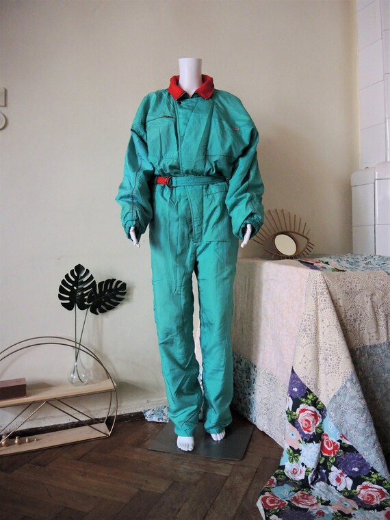 Vintage mint green Etirel jumpsuit overall snow su