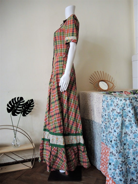 Vintage Betty Barclay cotton maxi prairie dress w… - image 6