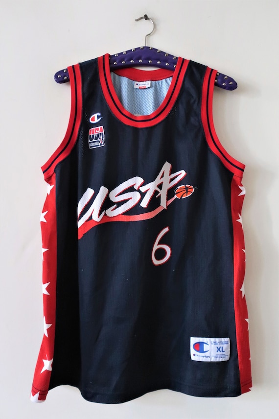 Vintage Champion USA Basketball Dream Team Tank Top Shirt 1996
