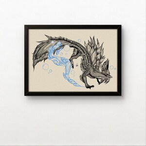 Bubble Leviathan - A5 Print