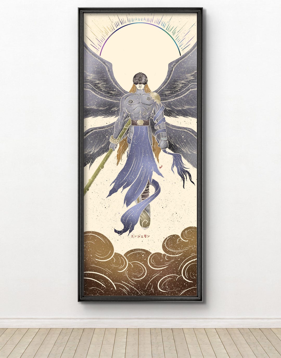 Angel Monster - Scroll Inspired Print - Etsy