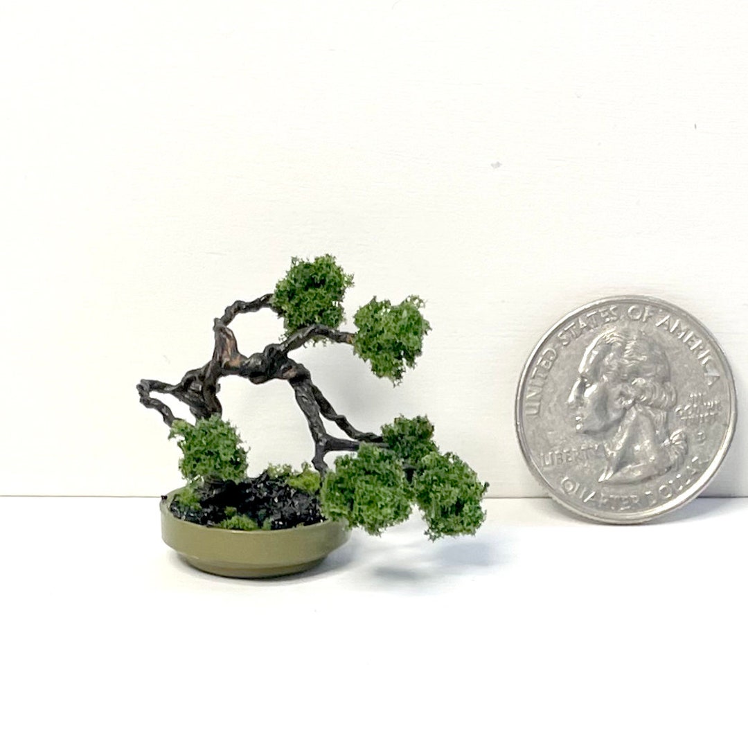 1/12 Scale Dollhouse Miniature Bonsai Tree ST73 - Etsy