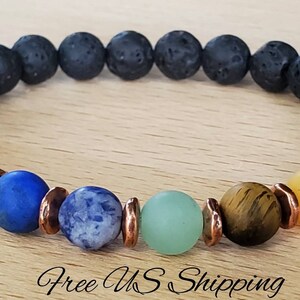 7 Chakra Bracelet, Healing Bracelet, Spiritual Bracelet, Prayer Bracelet, Mala Bracelet, Diffuser Bracelet