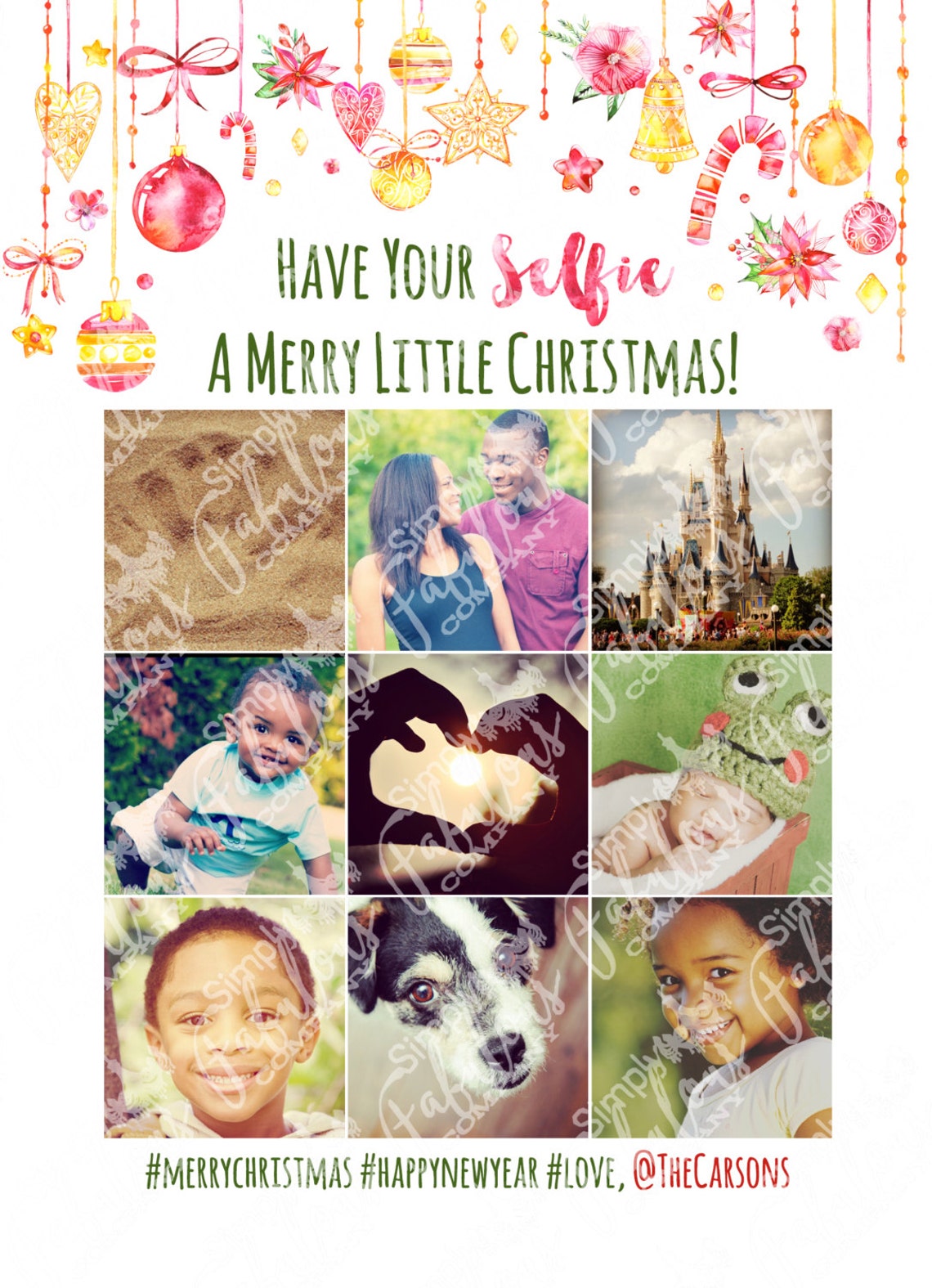 Selfie Christmas Card 