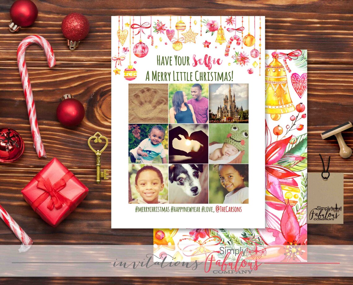 Selfie Christmas Card 