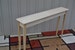 Unfinished 46' Narrow Console, Sofa Foyer, Tapered or Straight Blocked Legs,  Beveled Edge PineTable 