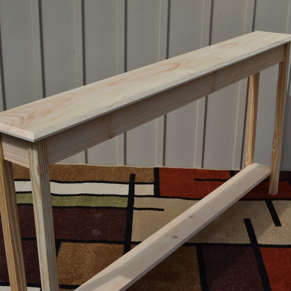 Narrow Sofa Table Etsy