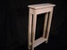 Unfinished 24' EXTRA NARROW Beveled Edge Style Console, Sofa, Pine Table w/Shelf 