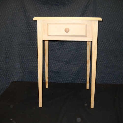 Unfinished Single or Set Pine End Table Beveled Edge Style Etsy