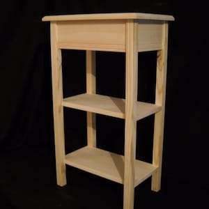 Unfinished pine end table deals