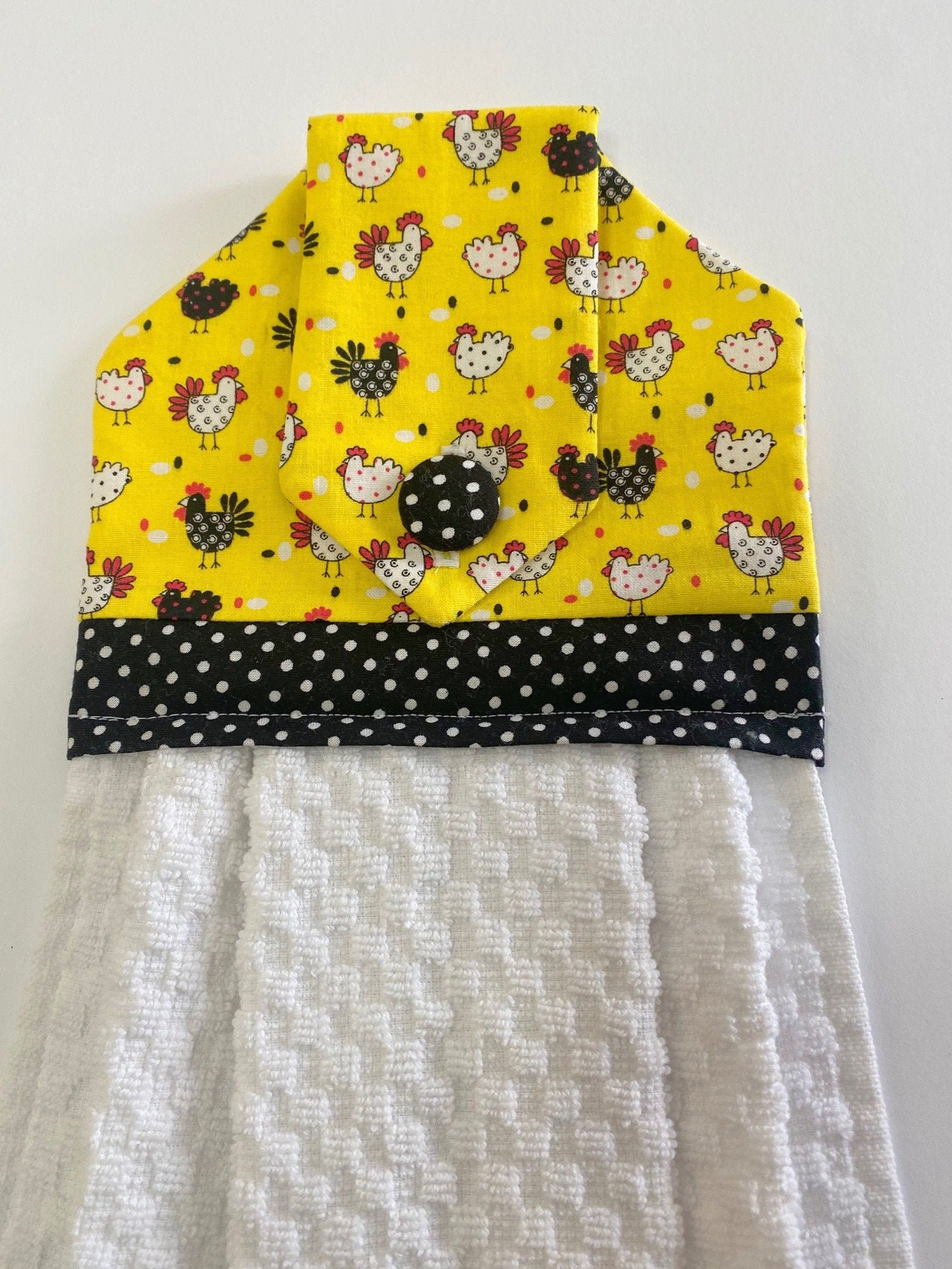 Chicken Oven Door Towel Farmhouse Kitchen Towel Country Etsy