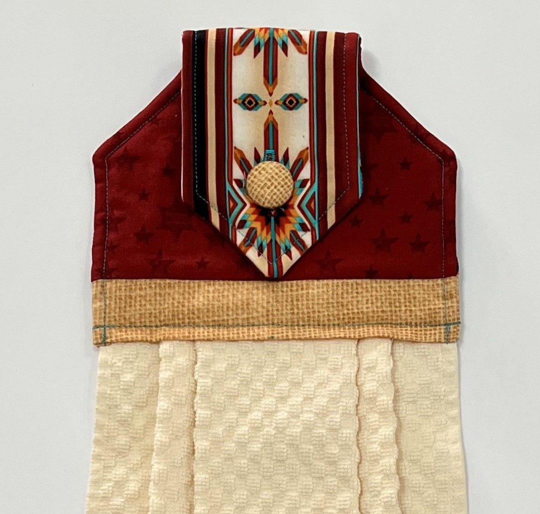 Southwest Kitchen Towel, Southwest Decor, Oven Door Towel Etsy