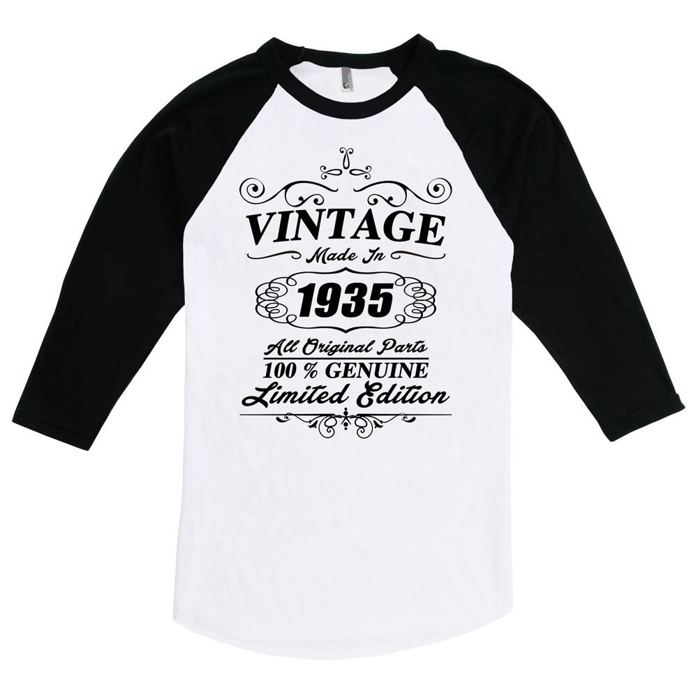 Made In 1936 All Original Parts Long Sleeve T-Shirt Funny 80th Birthday Gift