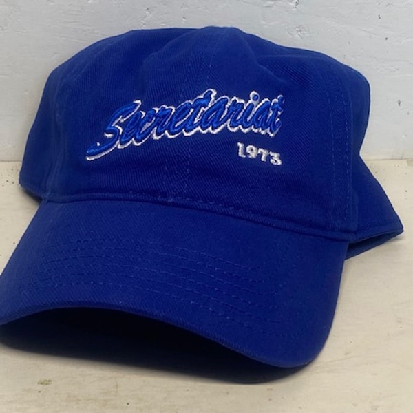 SECRETARIAT - 1973 - Blue Baseball Cap - Unworn, New Condition