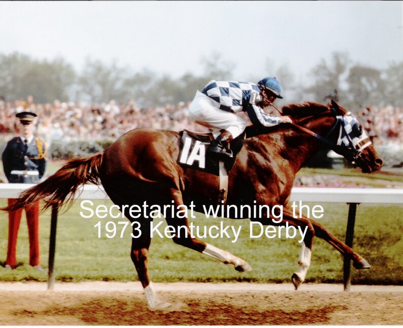 SECRETARIAT winning the Kentucky Derby on May 5th 1973 Etsy