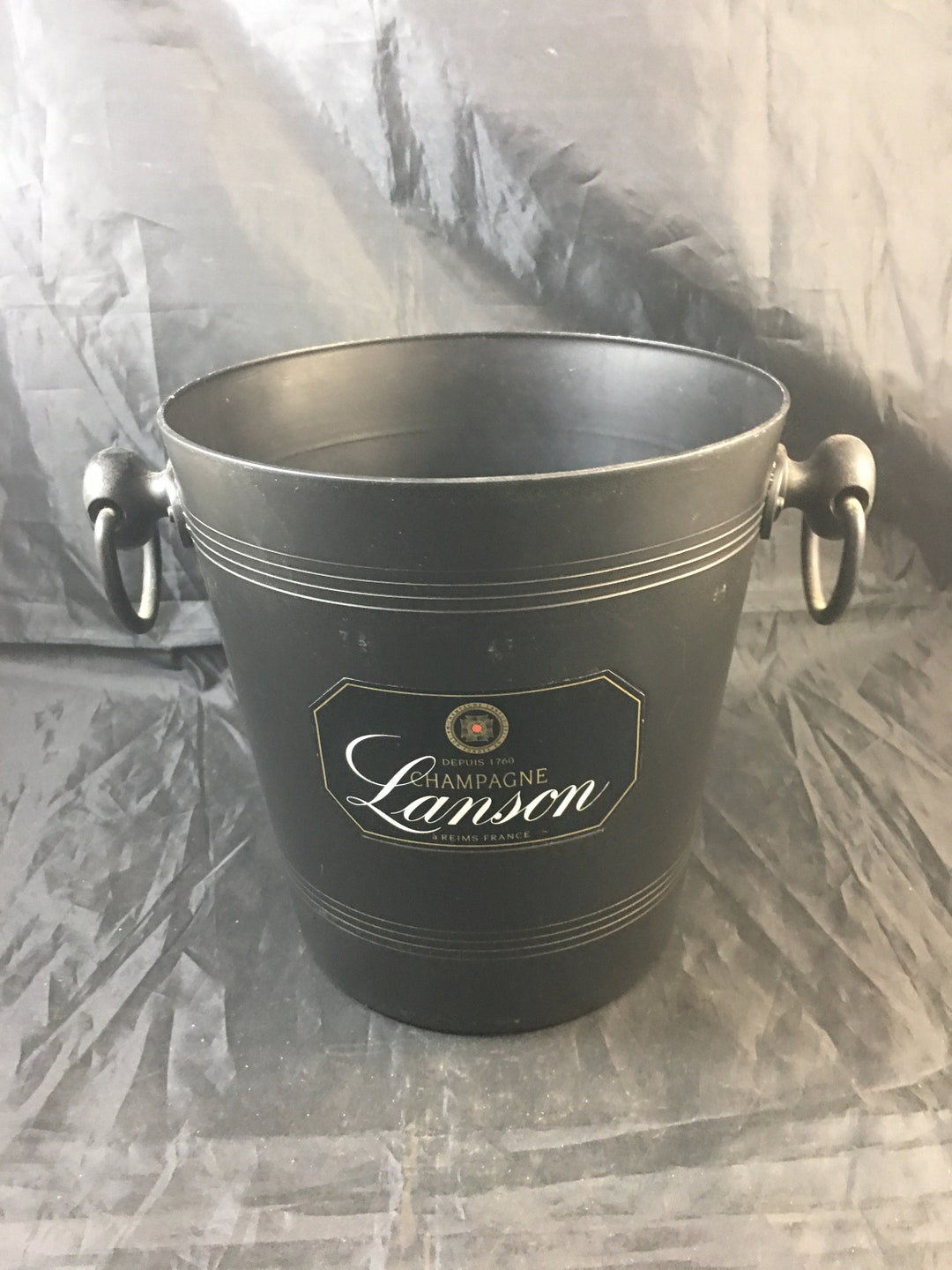 Vintage French Wine Champagne Lanson Ice Bucket Aluminium Etsy