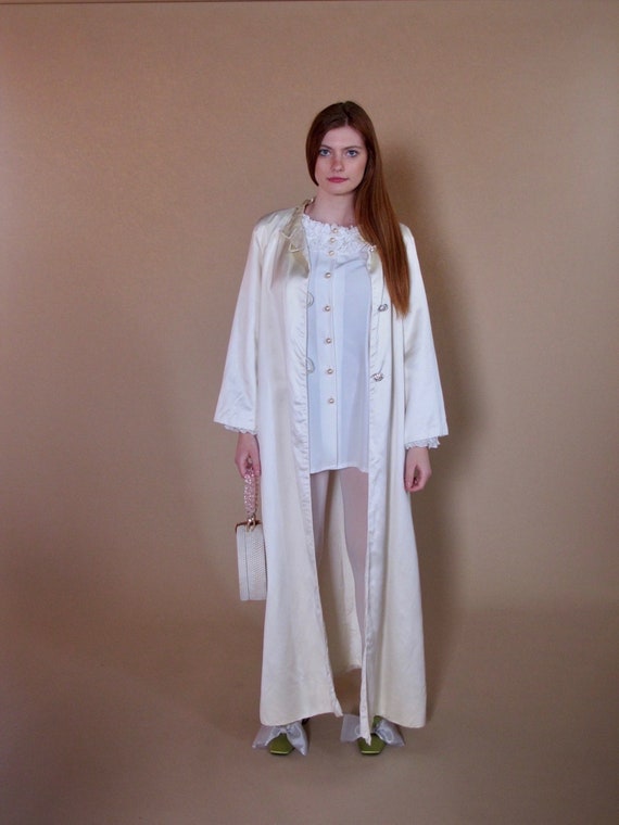 1960's Satin Wedding Coat, satin coat, bridal 1960