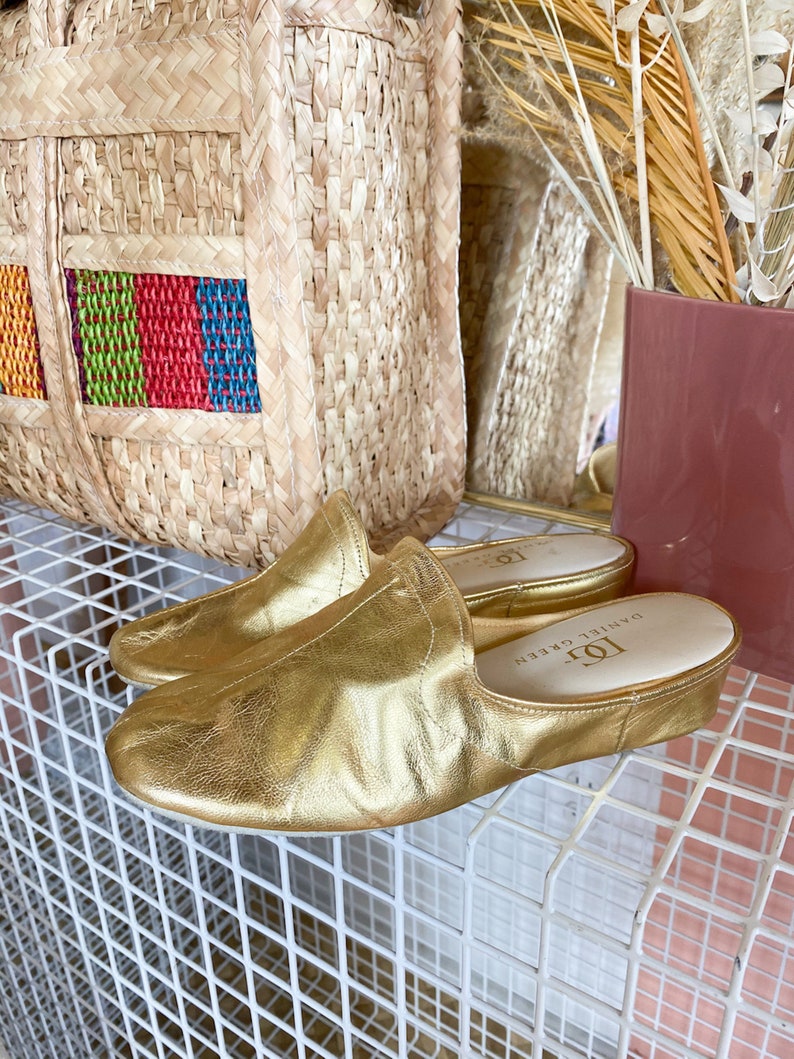 inc gold slippers