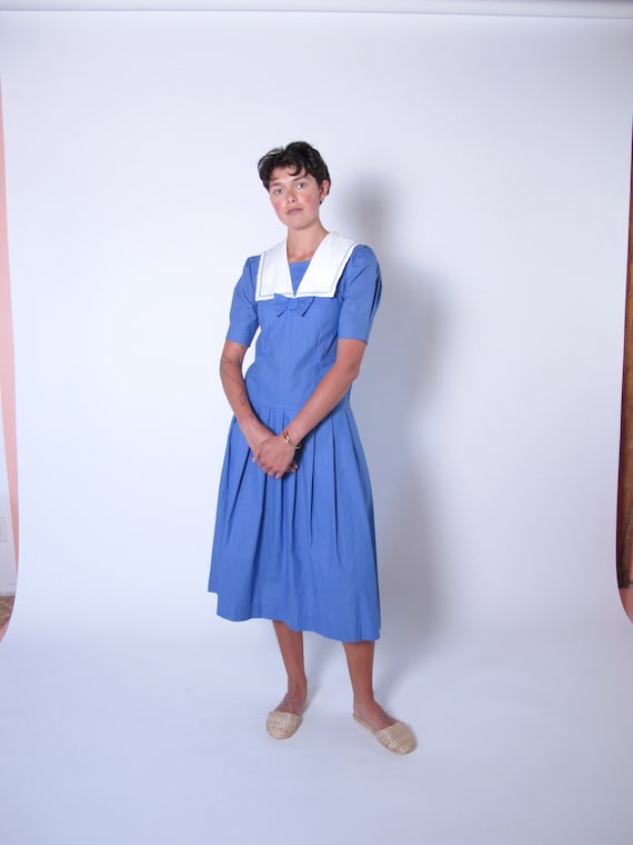 Vintage Laura Ashley Dress, Laura Ashley Sailor dr