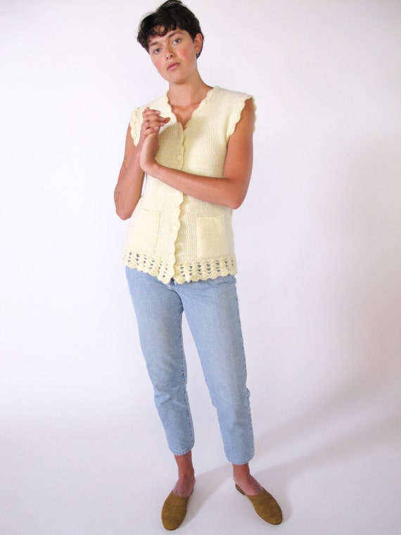 Super Soft Acrylic Knit Vest, corchet vest, sweate