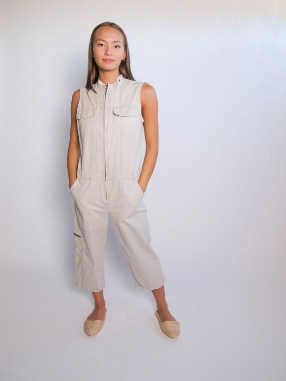 1990's Cargo Jumpsuit, fall jumpsuit, cotton jumps