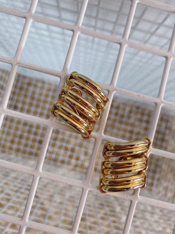 1990’s Minimal Gold Earrings, vintage gold earring