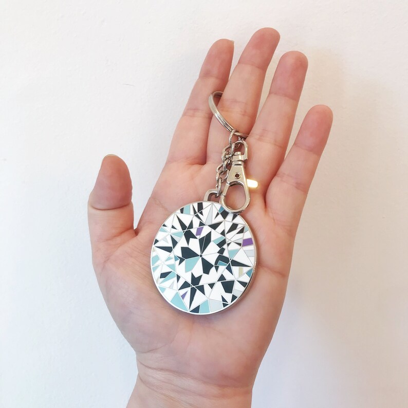 Diamond Enamel Keychain