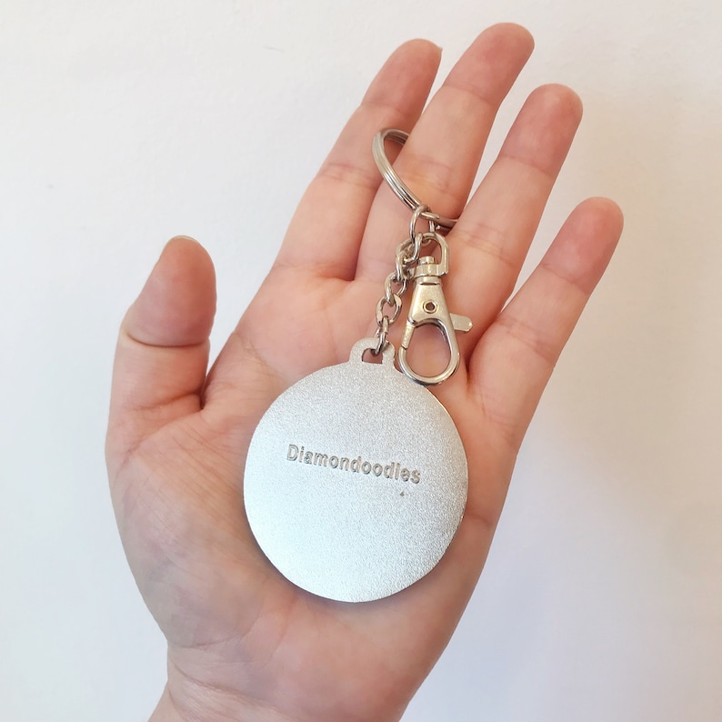 Diamond Enamel Keychain