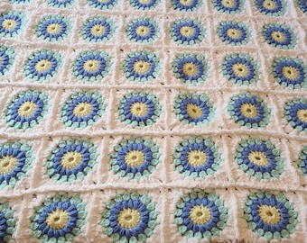 Crocheted lap or baby blanket