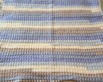 Crocheted lap or baby blanket