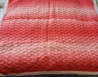 Crocheted lap or baby blanket