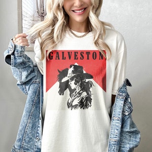 Galveston Vintage Cigarette-Inspired Shirt - Island Breezes - Oversized Texas Shirt - Trendy Cool Girl