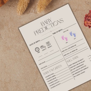 Carte di previsione per bambini di classe: aggiungi risate e meraviglia ai baby shower!